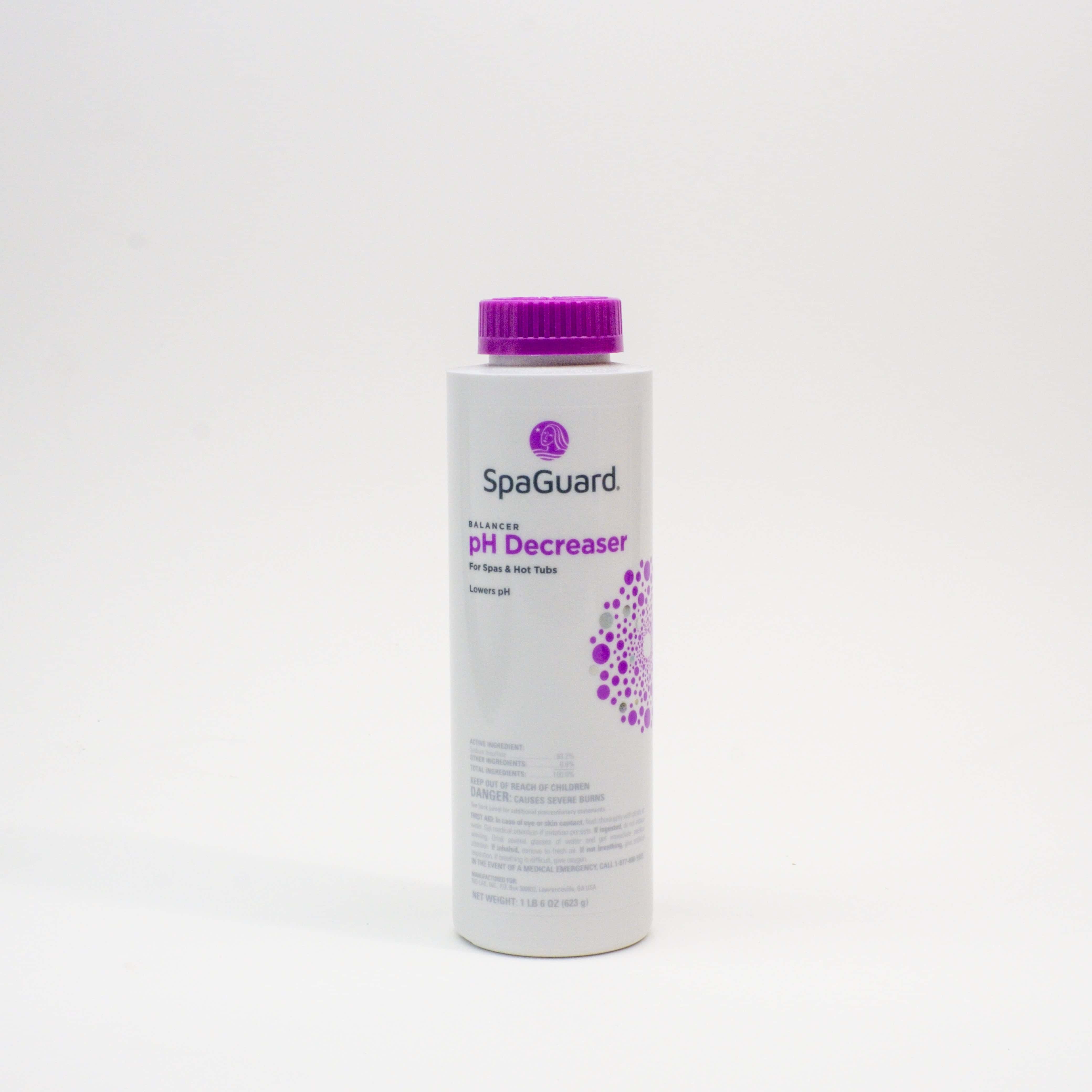 SpaGuard pH Decreaser allows you to keep your water balanced and healthy.