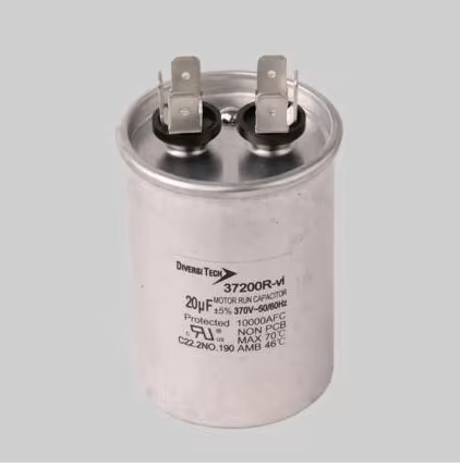 Diversatech Run Capacitor 20 MFD 370 VAC Round