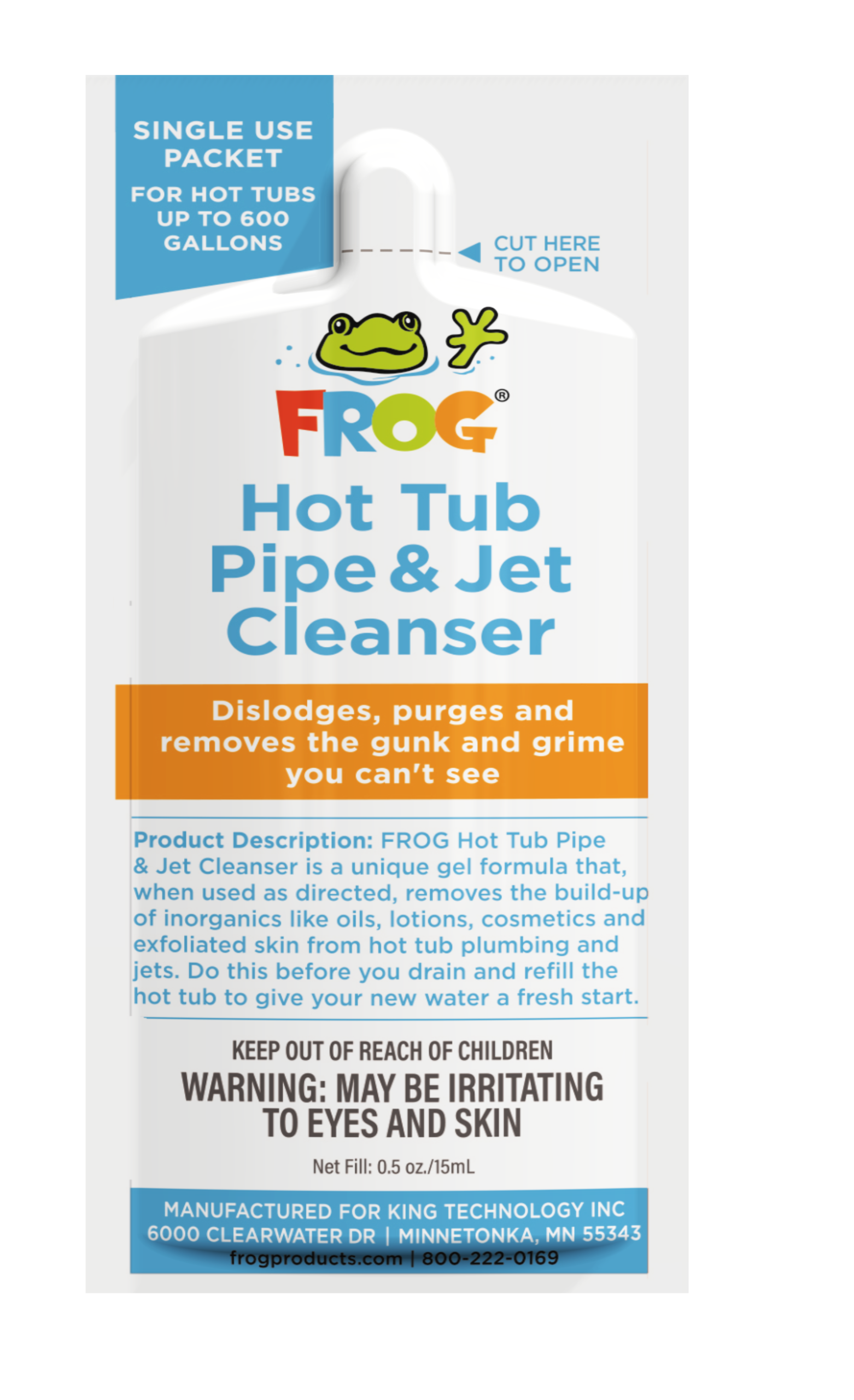 Frog Hot Tub Pipe & Jet Cleanser- Single Packet