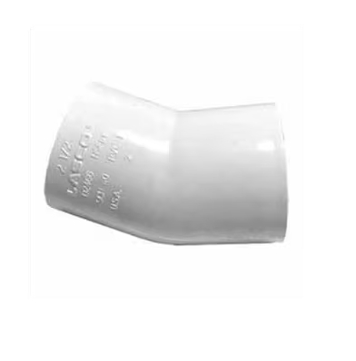 PVC, Elbow 1-1/2 Slip 22 1/2 Degree