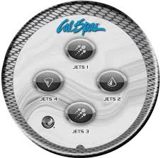 Cal Spa Round Aux Panel Button Topside