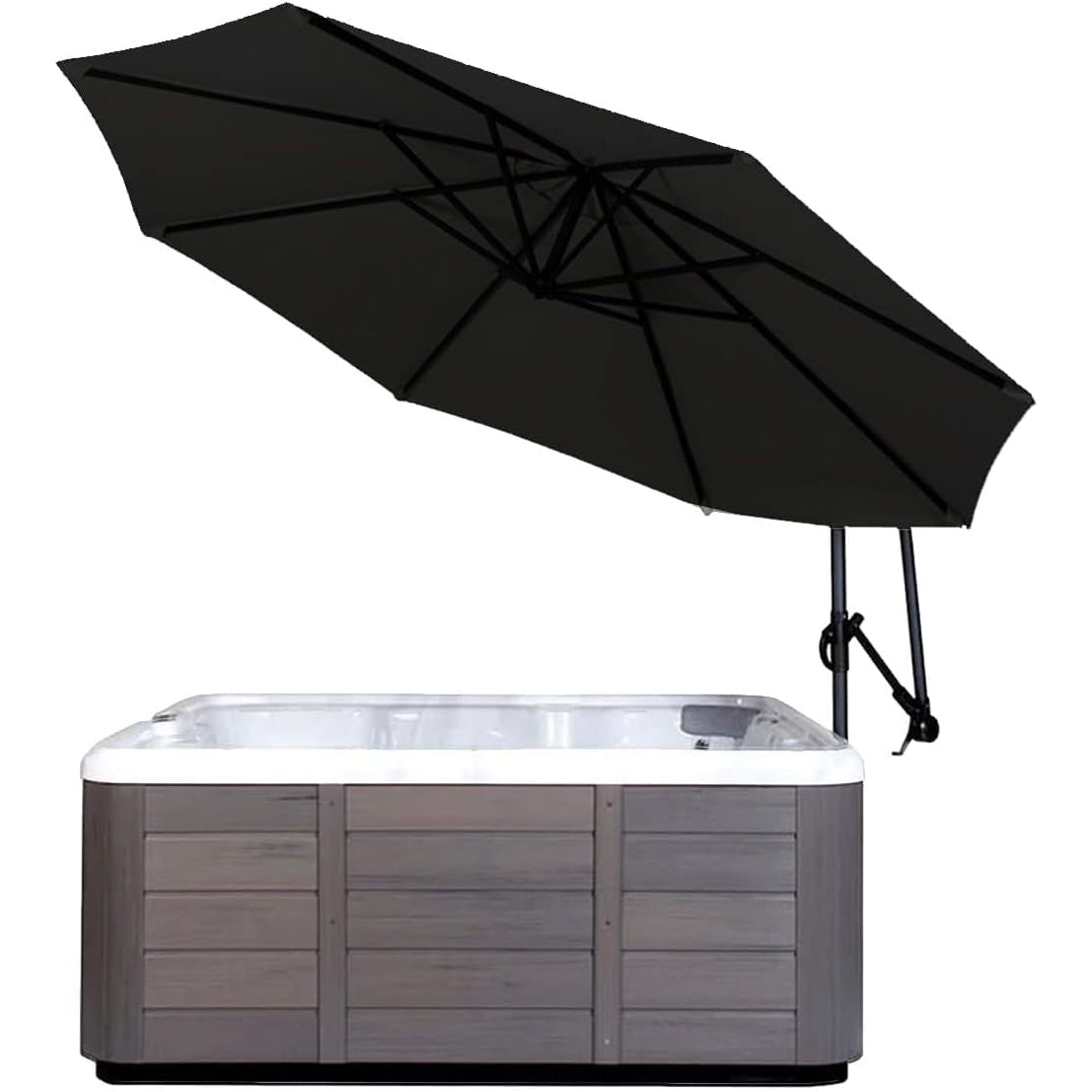 Cantilever Sunbrella Spa Umbrella - Black