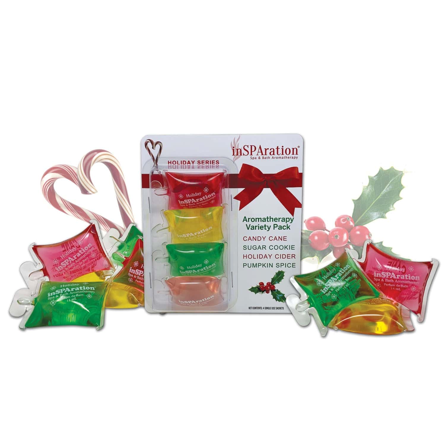 InSPAration Holiday Aromatherapy Variety 4 Pack