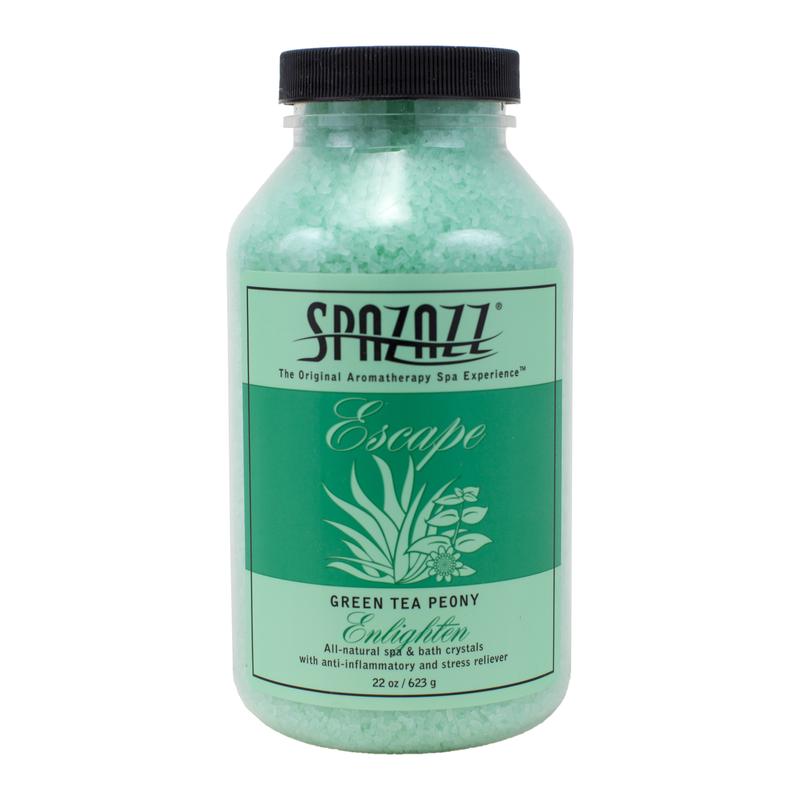 SpaZazz Spa Escape Crystals: Green Tea Peony